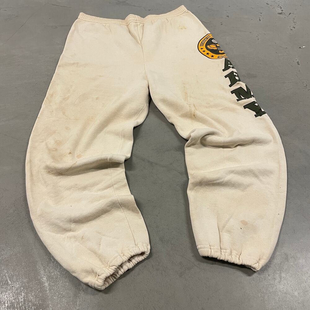 Vintage 90s thrashed army military sweatpants 36x29